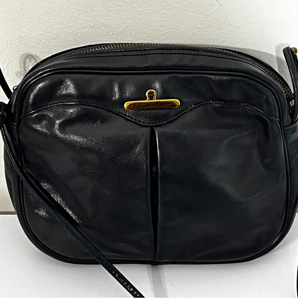 Etienne Aigner Blue Leather Crossbody Shoulder Bag - Picture 2 of 10